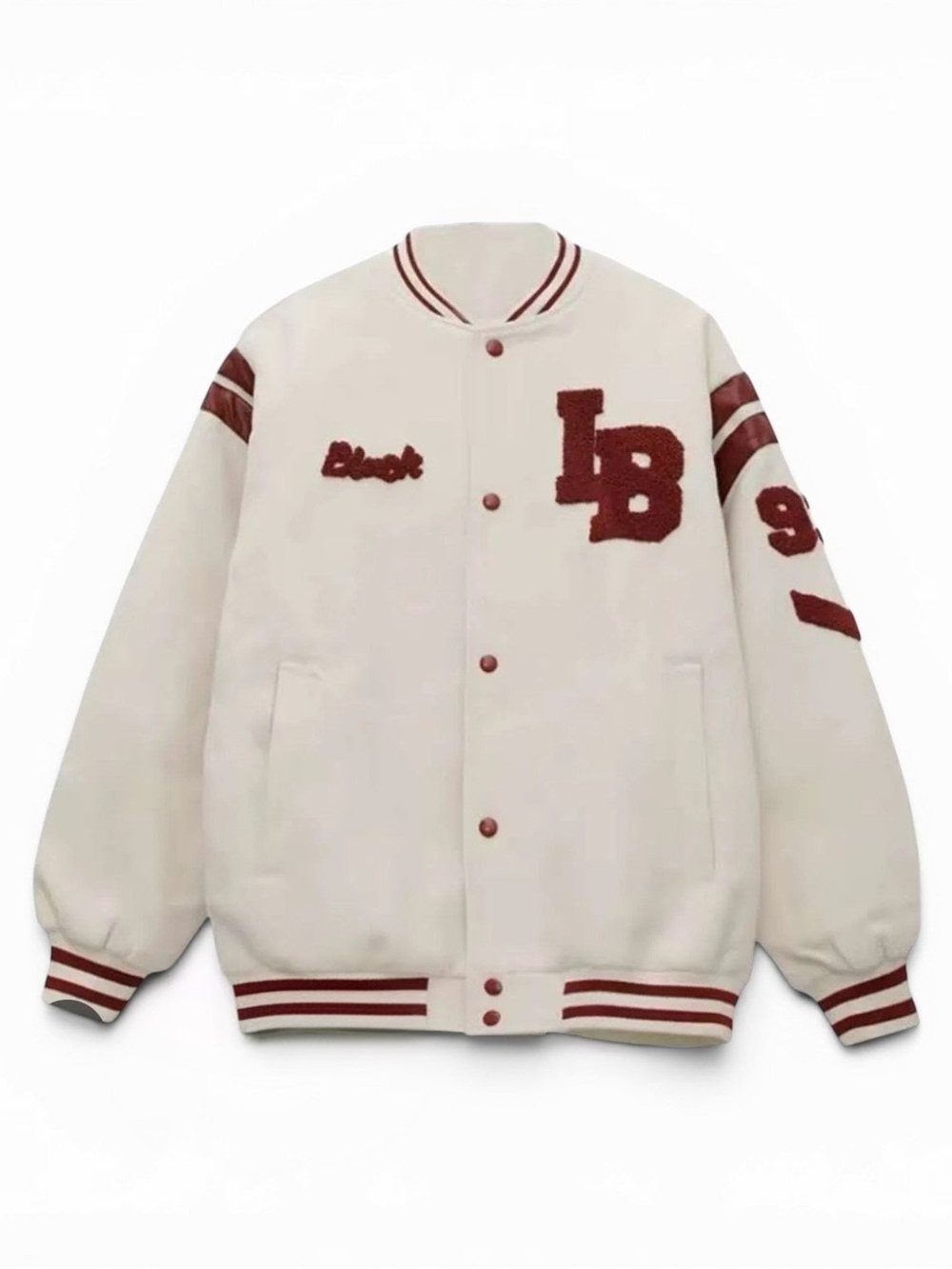 Kclot Men's Embroidered Streetwear Varsity Letterman Baseball Jacket Size XL NWT
